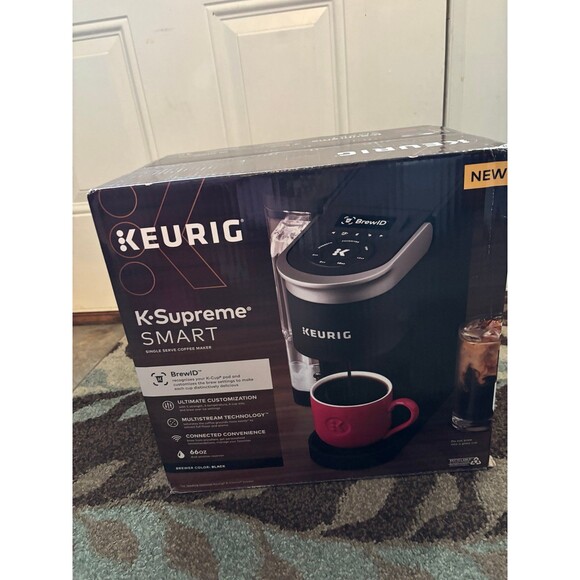 Keurig K-Supreme Smart Single Serve Coffee Maker in Black. RETAILS $119 - Picture 5 of 8